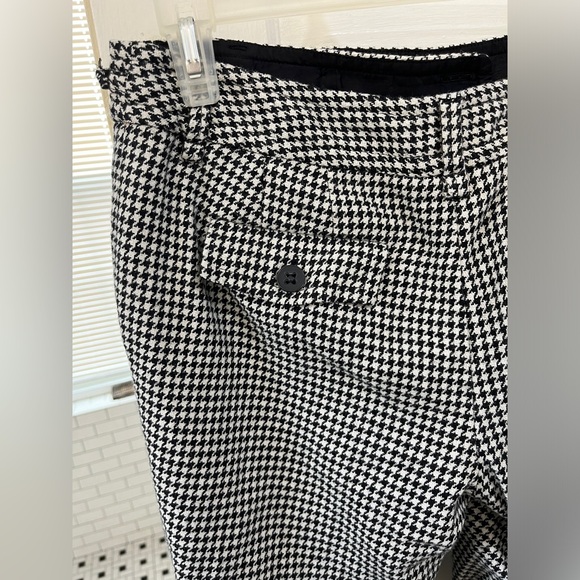 Ann Taylor loft gingham business casual capri pants size 6 petite unique wool - Picture 3 of 7